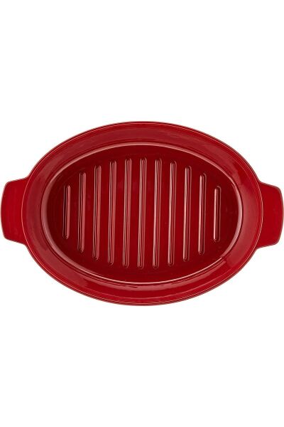 Emile Henry Fırın Kabı Yuvarlak Et/Tavuk/Hindi Pişime 4,5 Lt Kırmızı/Burgundy
