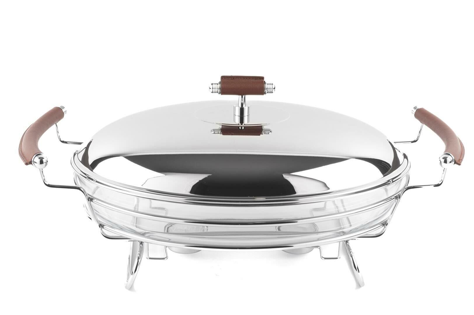 Mikasa Moor Nappa Cam Kapaklı Oval Servis 46x30x20 cm