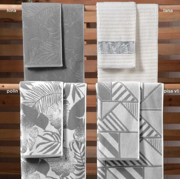 Sarev Hina 50x90 cm Havlu-Gri
