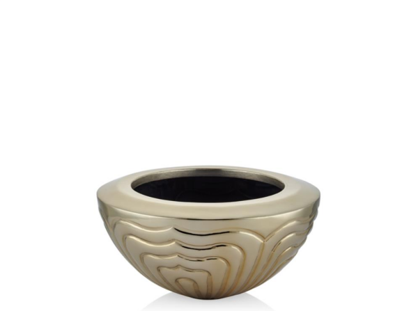 Lamedore Karter Gold Orta Boy Vazo 29,5 x 29,5 x 14 Cm