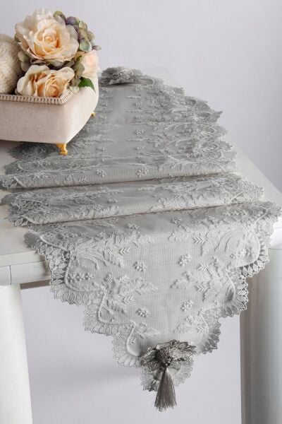 Nazik Home Clara Runner 40 x 140 cm-Gri