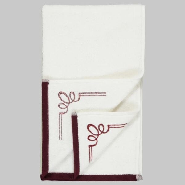 Sarev Kiros Shine 50x90 cm Havlu-Bordo