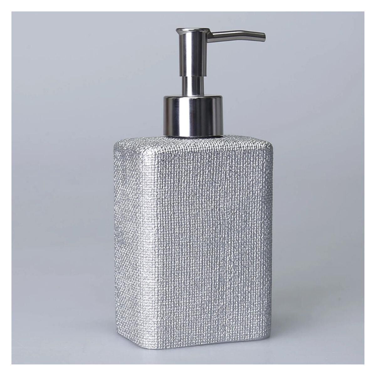 Selim Dekor Linen Banyo Setı Gümüş