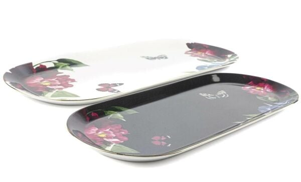 Mikasa Moor Nero 2'Ii Oval Servis Tabağı 20x43 16x34cm