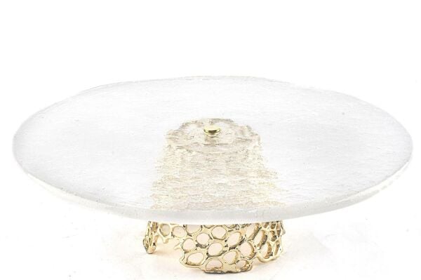 Mikasa Moor Gold Ayaklı Cam Servis 28x9 cm