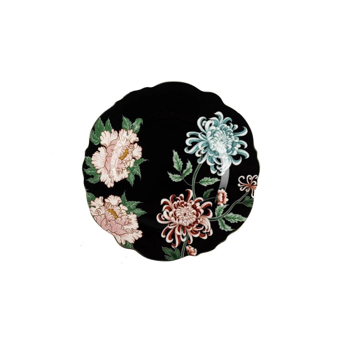 Mikasa Moor Fleur Siyah 6'lı Pasta Tabağı 21cm