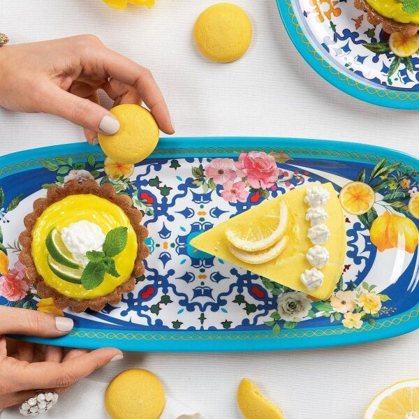 Guzzini Flower Lemon Kayık Tabak 39,5 cm x 21,5 cm x 2,5 cm