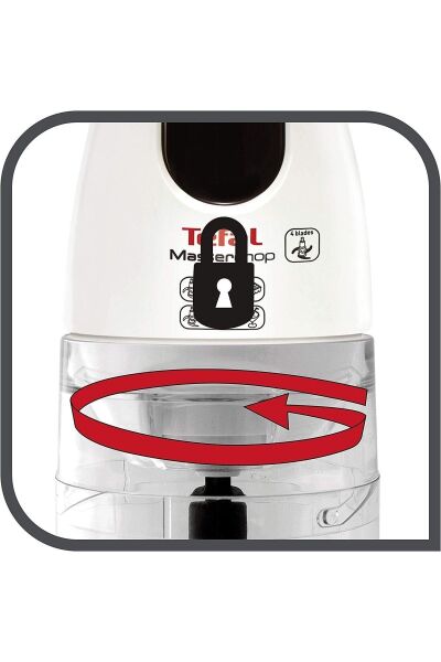 Tefal MasterChop 500 W 4 Bıçaklı Doğrayıcı XL Beyaz 1500637070 MB450B30