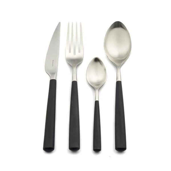 Mikasa Moor Athena Black 24 Parça Çatal Bıçak Seti