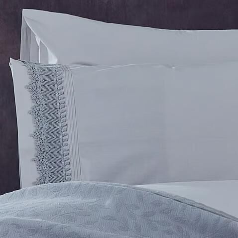 Nazik Home Cadiz Nevresim Pike Seti Gri Çift Kişilik