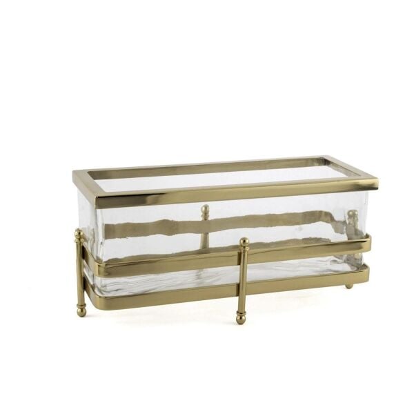 Mikasa Moor Gold Metal Standlı Dik Cam Sunumluk 34x16x16cm