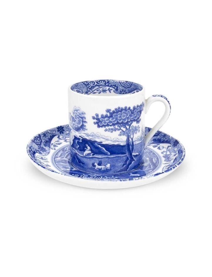 Spode Blue Italian Kahve Fincan+ Tabağı