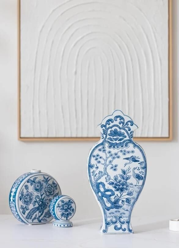 The Mia Dekoratif Küp Vazo 17x6x36 cm