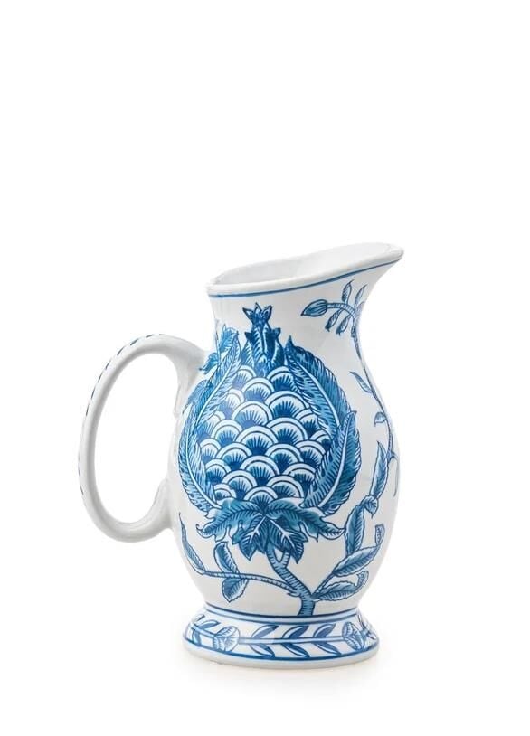 The Mia Dekoratif Bleu Blanc Sürahi 16x12x20 cm