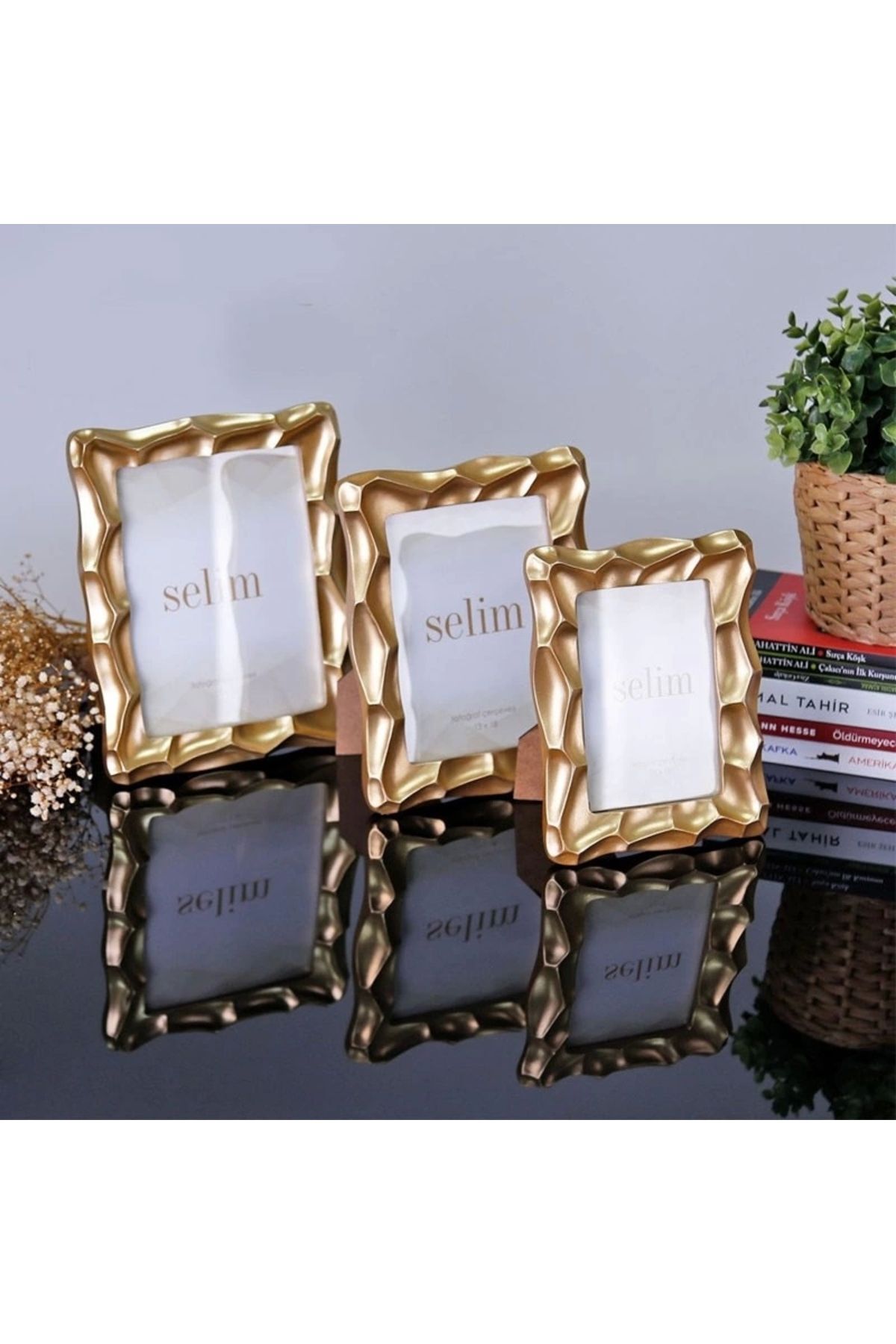 Selim Dekor Telles 15x20 Çerçeve Altın