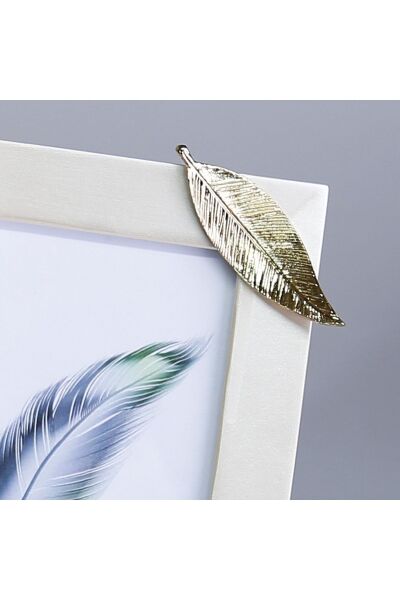 Selim Dekor Yapraklı 13x18 Çerçeve İnci Altın