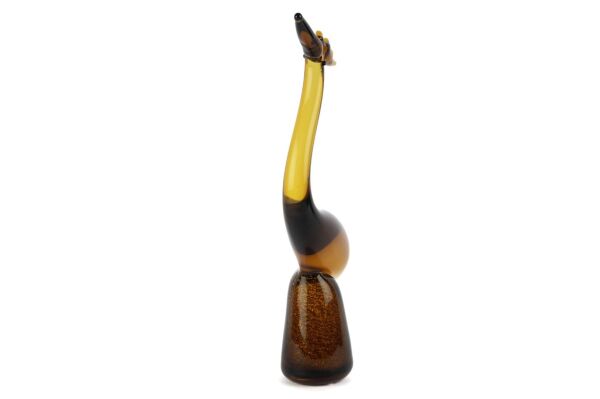 Mikasa Moor Amber Kahve Turna Cam Dekoratif Obje 20x39cm