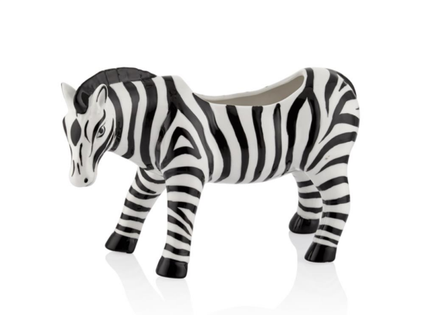 Lamedore Lou Zebra Saksı Büyük Boy 29.5 x 11.3 x 19 Cm