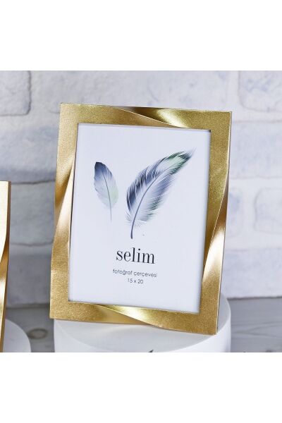 Selim Dekor Curved 15x20 Çerçeve Altın