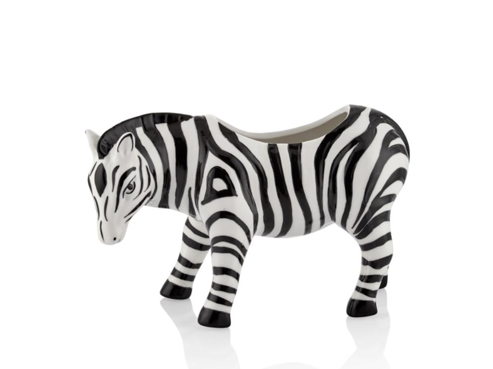 Lamedore Lou Zebra Saksı Küçük Boy 25.5 x 10 x 16 Cm