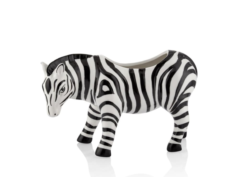 Lamedore Lou Zebra Saksı Küçük Boy 25.5 x 10 x 16 Cm