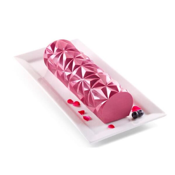 Silikomart Dıamond Buche-Set Silikon Elmas Desenli Yuvarlak