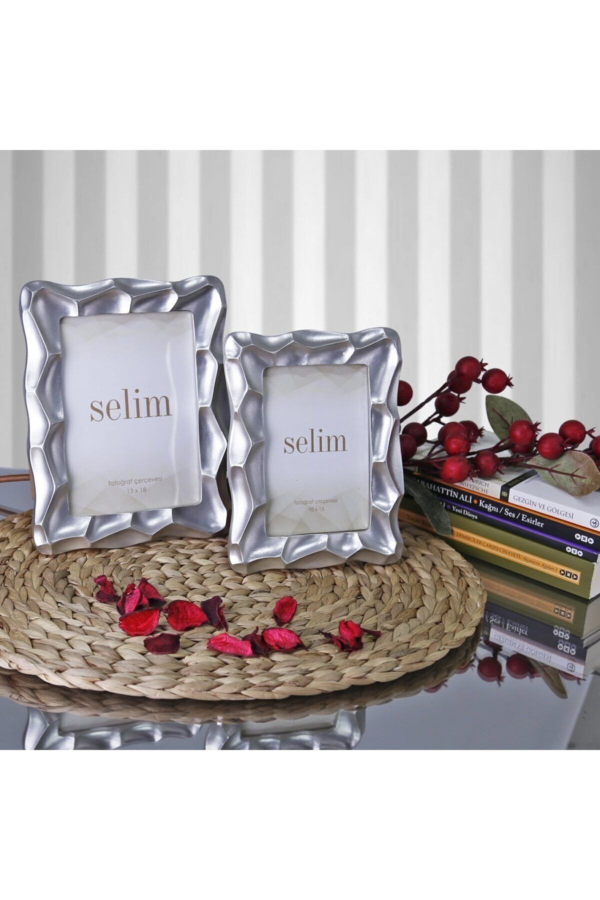 Selim Dekor Telles 13x18 Çerçeve Gümüş