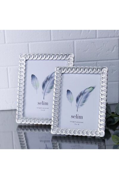 Selim Dekor Ring 15x20 Çerçeve Gümüş
