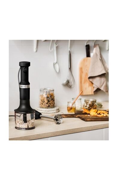 Kitchenaid Aksesuarlı El Blenderi Seti- Black Matte