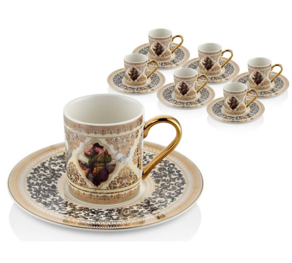 Lamedore Sultanı 6'lı Kahve Fincanı Takımı
