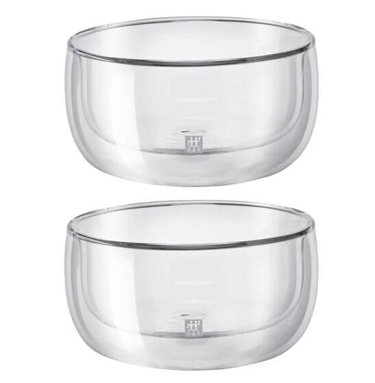 Zwilling 395000790 Çift Camlı 2'li Tatlı Kase Seti
