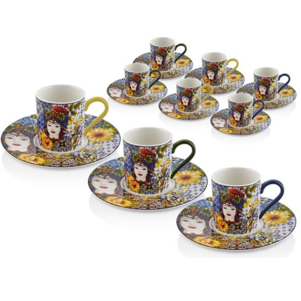 Lamedore Sicilian 6'lı Kahve Fincanı Takımı