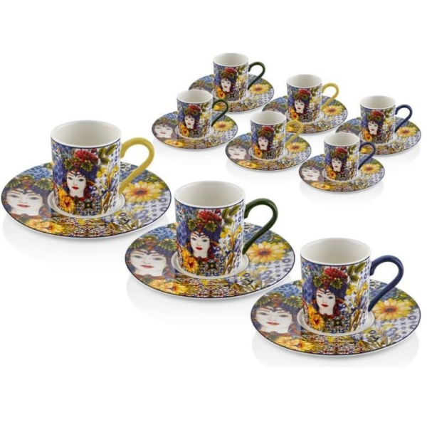 Lamedore Sicilian 6'lı Kahve Fincanı Takımı