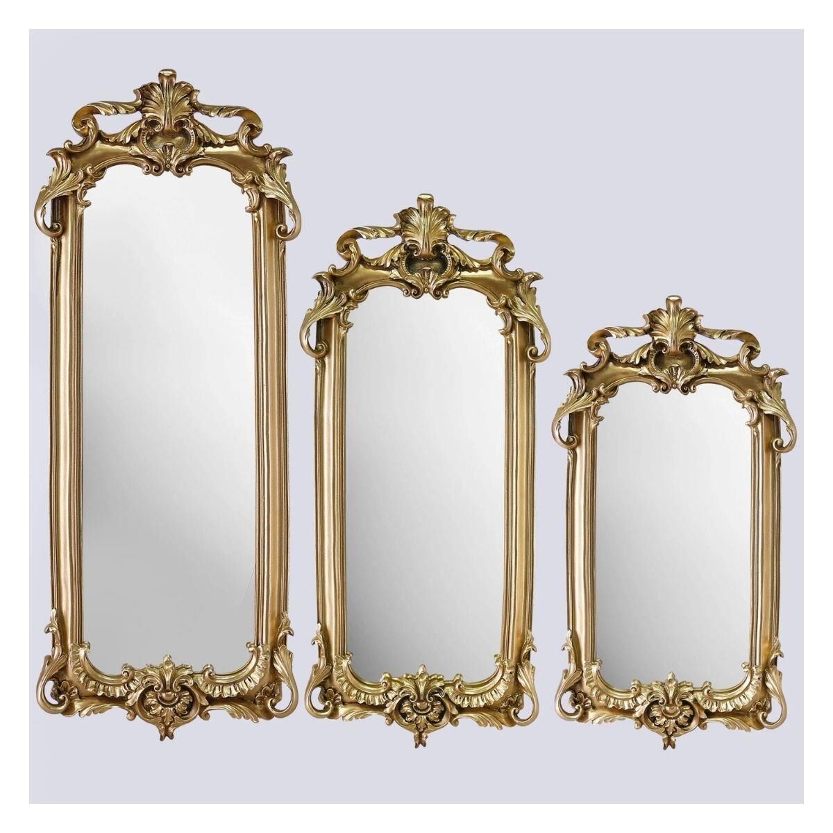 Selim Dekor Royal 3'lü Ayna Altın