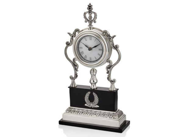 Lamedore Mizone Silver Dekoratif Saat 23 x 9 x 42.5 Cm