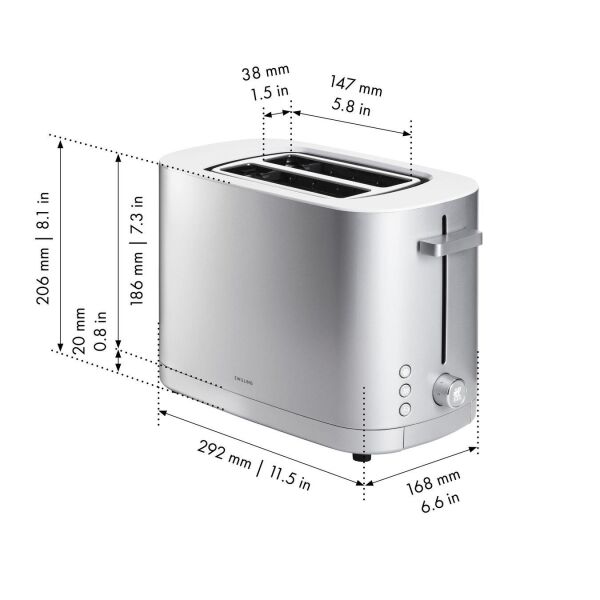 Zwilling 530080000 Enfinigy Ekmek Kızartma Makinası 2 x 2