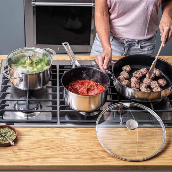KitchenAid Çelik 20 + 24 cm Tencere &Amp; 16 cm Sosluk Seti