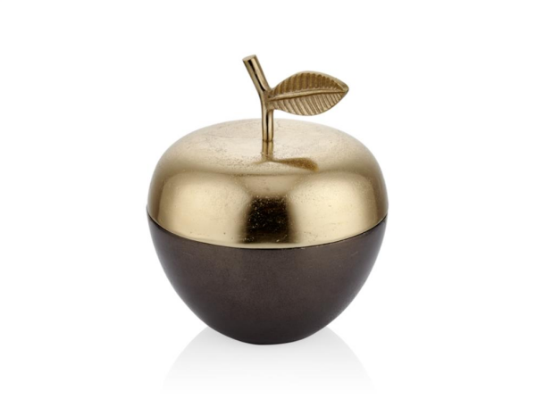 Lamedore Black Gold Gecişli Elma Dekoratif 23 Cm