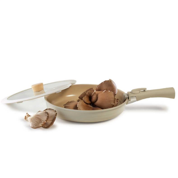 Neoflam D-NEOMDS6I Midas 6 Parça Ayrılabilen Saplı İç İçe Geçebilen Tencere Seti Kum Beyazı