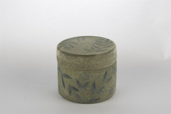 Mikasa Moor Gri Kadife Çiçekli Cam Mum White Fig and Amber 11x19cm