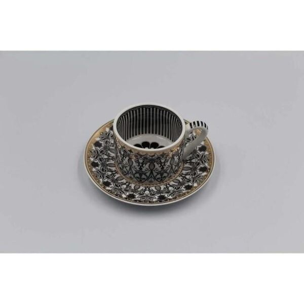 Kosova FNC-08 Bone China 90cc 6 lı Fincan Çiçek/Papatya