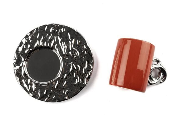 Mikasa Moor Lalin Silver 3 Renkli Asorti Silver 6'lı Kahve Finc