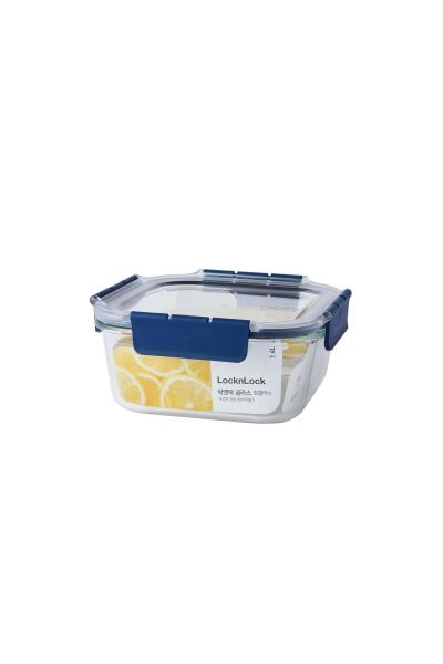 LocknLock Top Class Fırın & Saklama Kabı Dörtgen Kilitli 1.4 Lt - Mavi