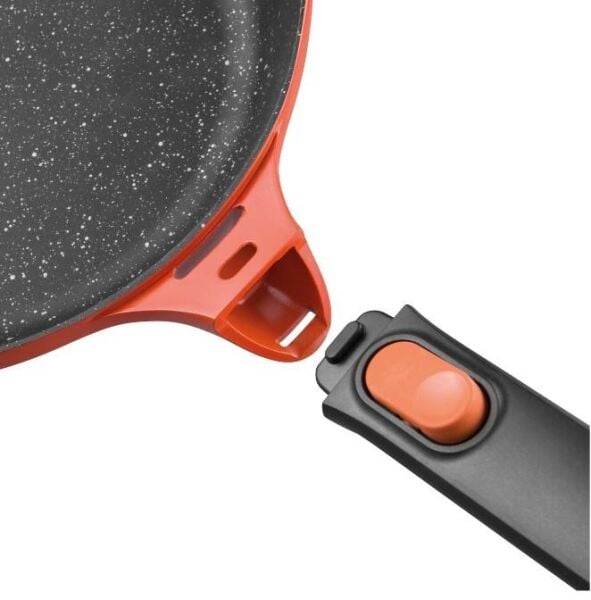 Berghoff 2307411 Gem Çıkarılabilir Saplı Stay Cool Döküm Alüminyum Tava Turuncu 24 Cm
