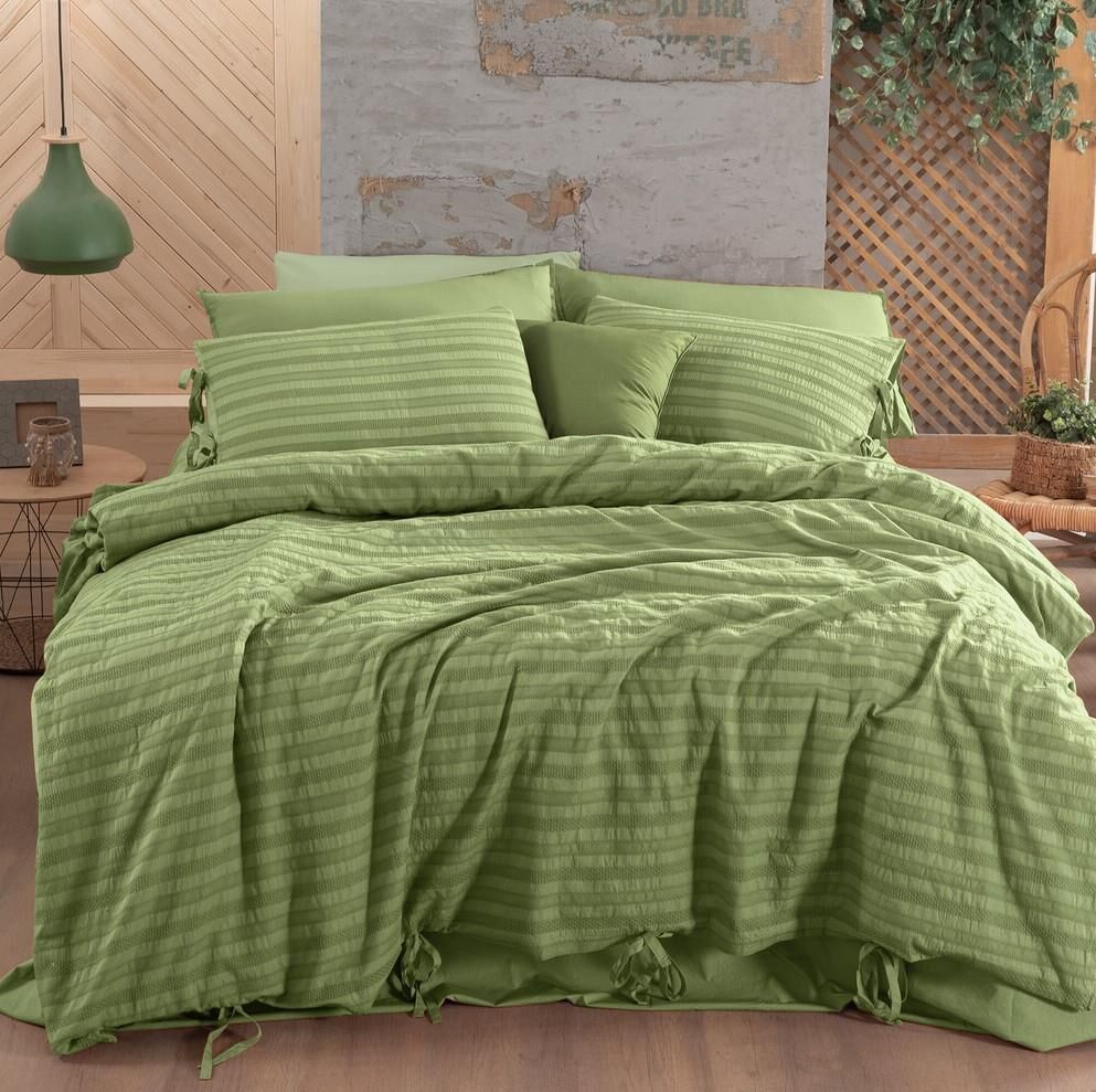 Sarev Mood Comfort Toledo Nevresim Takımı Çift Kişilik-Yeşil