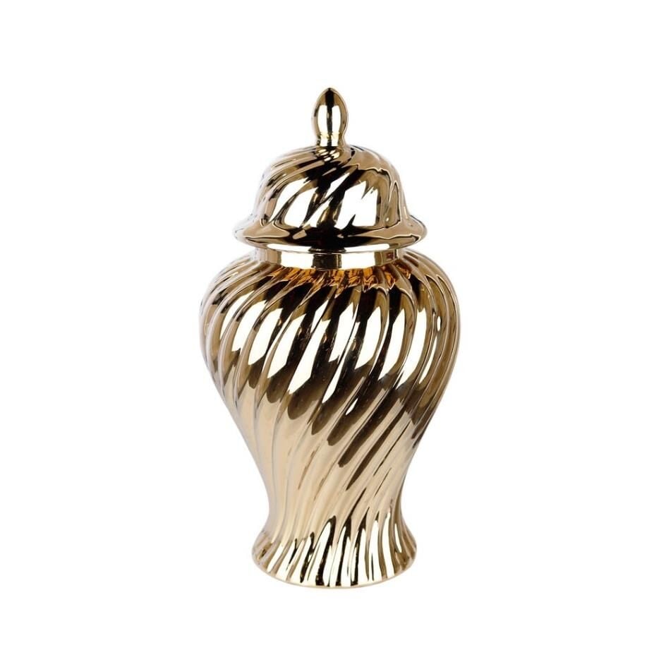 Lucky Art Gold Burgulu Büyük Küp 50 cm