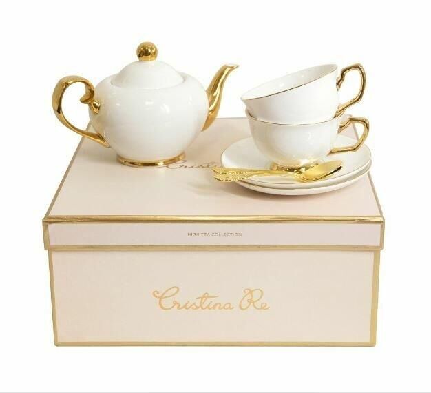 Cristina Re Two Cup Ivory Teaset