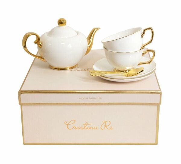 Cristina Re Two Cup Ivory Teaset