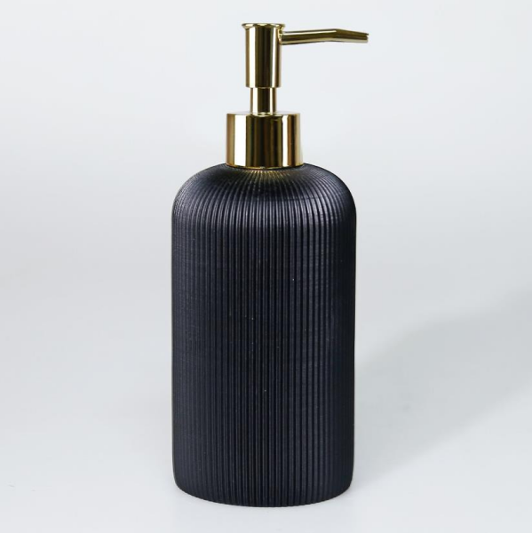 Selim Dekor Rising Banyo Seti Siyah