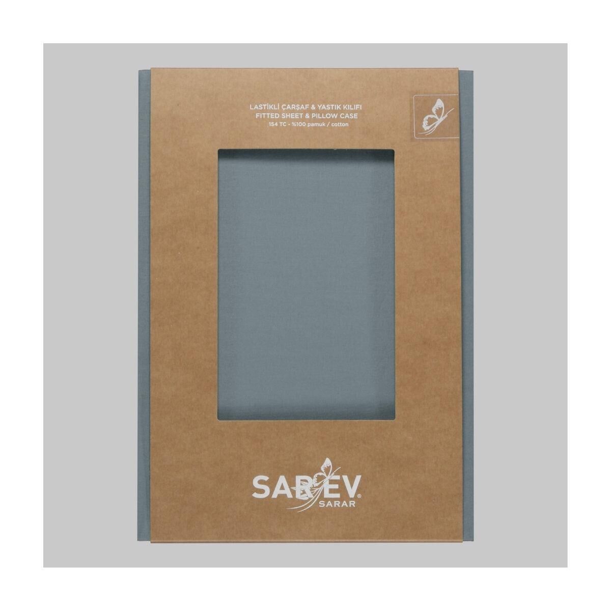 Sarev New Slow City 160X200 Fıtted Sheet Mavi